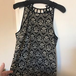 Monteau sz M Sheath Halter Dress, Black